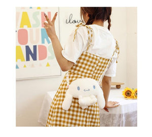Planet Gates KAWAII Sanriod Anime cartoon Series Cinnamorol soft  plush toy Messenger Bag pocket money Bag Cosmetic bag Baby Boy girl Gift