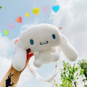 Planet Gates KAWAII Sanriod Anime cartoon Series Cinnamorol soft  plush toy Messenger Bag pocket money Bag Cosmetic bag Baby Boy girl Gift