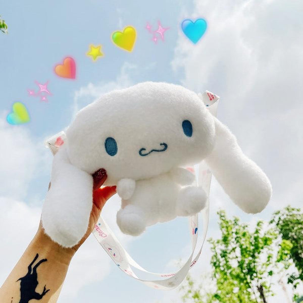 Planet Gates KAWAII Sanriod Anime cartoon Series Cinnamorol soft  plush toy Messenger Bag pocket money Bag Cosmetic bag Baby Boy girl Gift