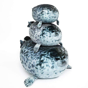 Planet Gates Kawaii Seal Plush Toys Imitation Sea Animal Throw Pillows Soft Plushies Dolls Room and Bed Decorations for Kids Birthday Gifts