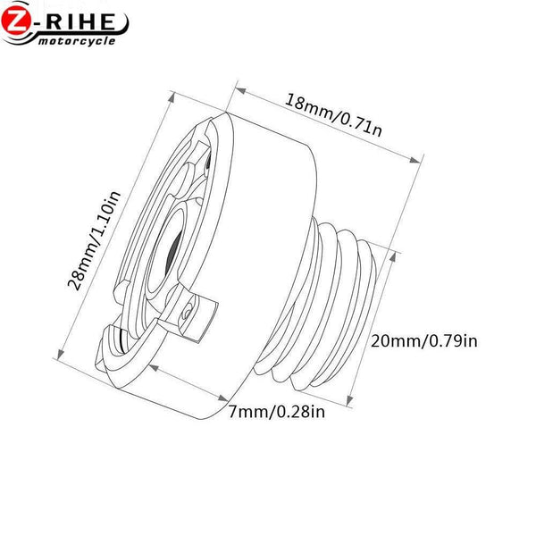 KAWASAKI Z900 2017 Z1000+SX 2010 2011 2012 2013 Motorcycle Parts M20*2.5 red Engine Oil Filler Cap CNC Filler Cover Screw
