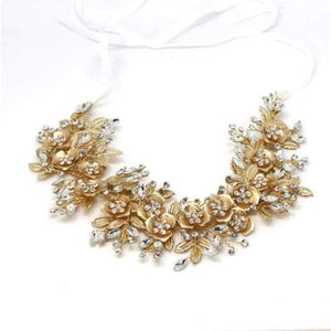 Planet Gates kc gold Silver Floral Bridal Headpiece Tiara Wedding Hair Accessories Hair Vine Handmade Headband Hair Jewelry For Bride