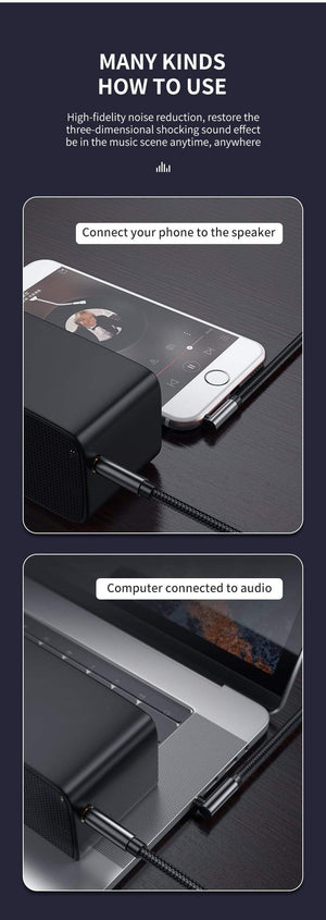 Planet Gates Kebiss AUX Cable Jack 3.5mm Audio Cable 3.5 mm Jack Speaker Cable for JBL Headphones Car Xiaomi redmi 5 plus Oneplus 5t AUX Cord