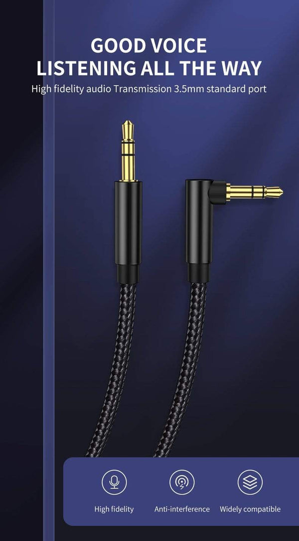 Planet Gates Kebiss AUX Cable Jack 3.5mm Audio Cable 3.5 mm Jack Speaker Cable for JBL Headphones Car Xiaomi redmi 5 plus Oneplus 5t AUX Cord