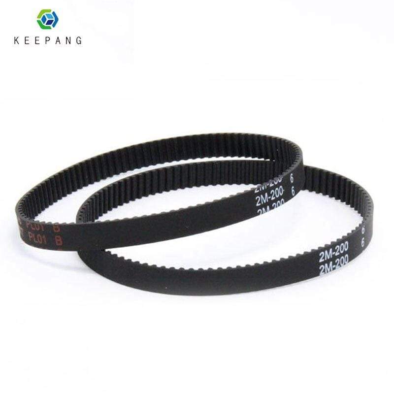 Planet Gates Kee Pang GT2 Closed Loop Timing Belt Rubber 2GT 6mm 3D Printers Parts 200 280 400  852 mm Synchronous Belts Part