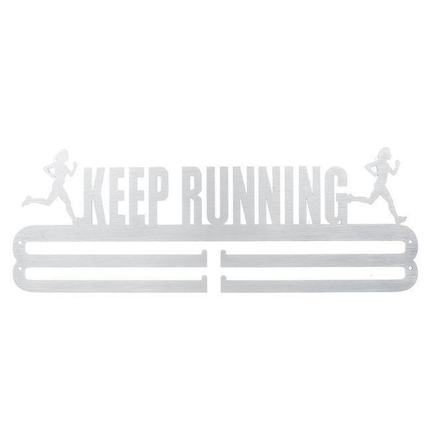 Planet Gates KEEP RUNNING / China Durable Stainless Steel Medal Hanger Medal Holder Display Rack Running Swim Gymnastics Marathons Sport Medal Gift Decoration