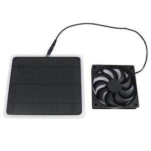 *Keeps Air Clean  10W Solar Powered USB Fan Mini Ventilator For Greenhouse Pet /Dog Chicken House