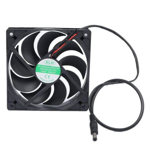 *Keeps Air Clean  10W Solar Powered USB Fan Mini Ventilator For Greenhouse Pet /Dog Chicken House