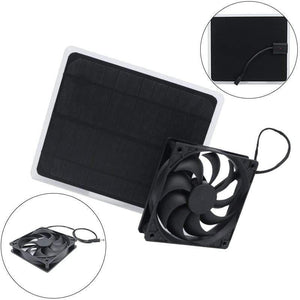 *Keeps Air Clean  10W Solar Powered USB Fan Mini Ventilator For Greenhouse Pet /Dog Chicken House