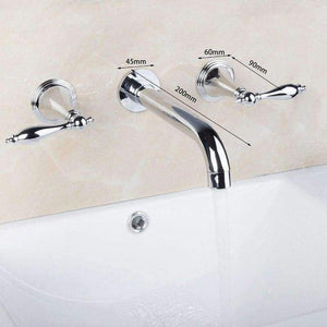 Planet Gates KEMAIDI Bathroom Faucet Bathtub Faucets Construction & Real Estate Wall Mounted Two Handles 3 Pcs Set Bath Fixtures Sets