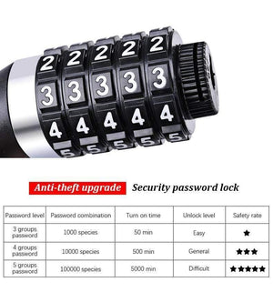 Planet Gates key 1.2m Bicycle Lock 1.2m 1.8m Road Mountain Bike Black Folding Cable Locks cycle lucchetto bici antivol velo MTB Key Code Bicycle Lock