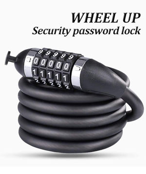 Planet Gates key 1.2m Bicycle Lock 1.2m 1.8m Road Mountain Bike Black Folding Cable Locks cycle lucchetto bici antivol velo MTB Key Code Bicycle Lock