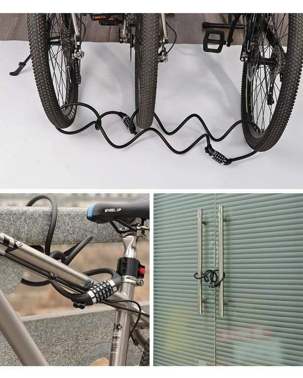 Planet Gates key 1.2m Bicycle Lock 1.2m 1.8m Road Mountain Bike Black Folding Cable Locks cycle lucchetto bici antivol velo MTB Key Code Bicycle Lock