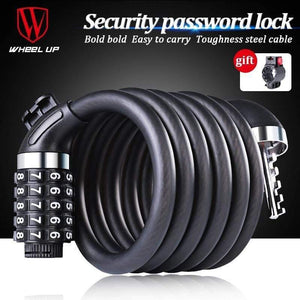 Planet Gates key 1.2m Bicycle Lock 1.2m 1.8m Road Mountain Bike Black Folding Cable Locks cycle lucchetto bici antivol velo MTB Key Code Bicycle Lock