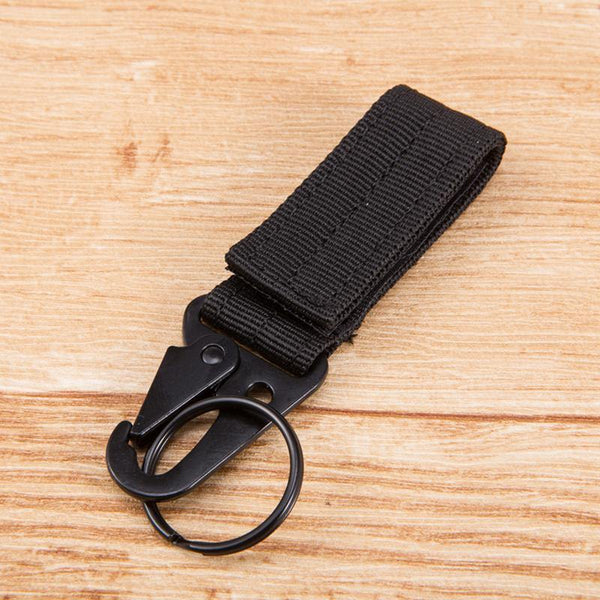 Planet Gates Keychain Military nylon metal button Oyster mouth shape Paste belts Cool alloy buckle men eagle belt