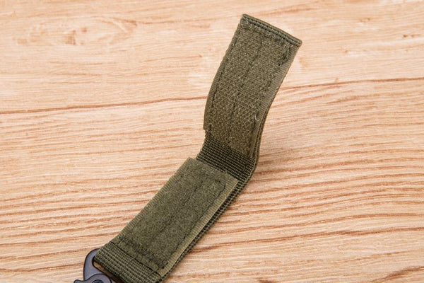 Planet Gates Keychain Military nylon metal button Oyster mouth shape Paste belts Cool alloy buckle men eagle belt