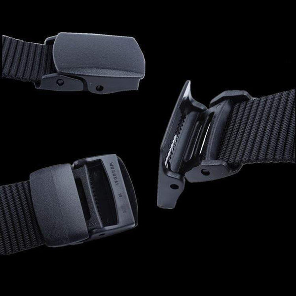 Planet Gates Keychain Military nylon metal button Oyster mouth shape Paste belts Cool alloy buckle men eagle belt