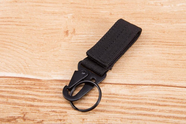 Planet Gates Keychain Military nylon metal button Oyster mouth shape Paste belts Cool alloy buckle men eagle belt