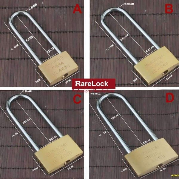 Planet Gates Keyed Alike A 30mm Rarelock Christmas Supplies Long Handle Brass Padlock with Keys for Gate Door Cabinet Women Bag Shop Door Hardware DIY i