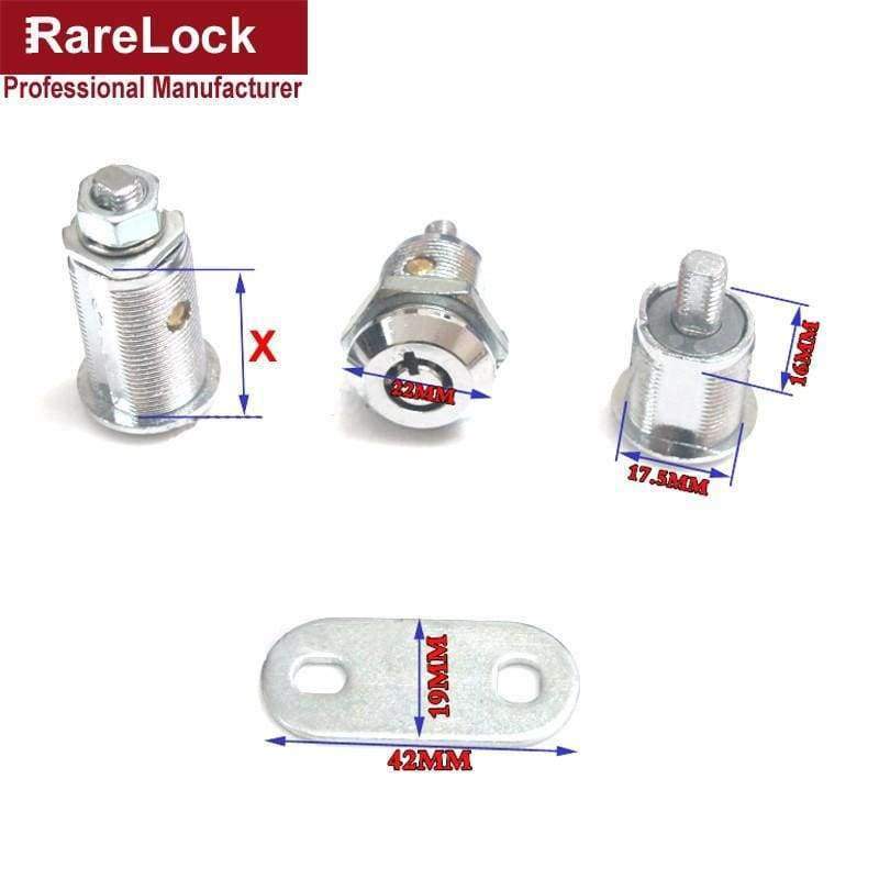 Planet Gates Keyed Alike X 16mm Rarelock MMS349 1pcs Tubular Cam Lock for Door Mailbox Cabinet Tool Box with2 Keys Keyed Alike DIY Furniture Hardware a