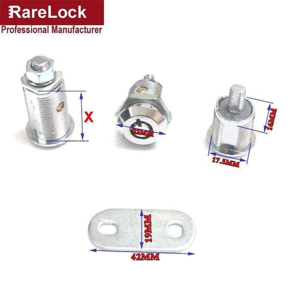 Planet Gates Keyed Alike X 16mm Rarelock MMS349 1pcs Tubular Cam Lock for Door Mailbox Cabinet Tool Box with2 Keys Keyed Alike DIY Furniture Hardware a