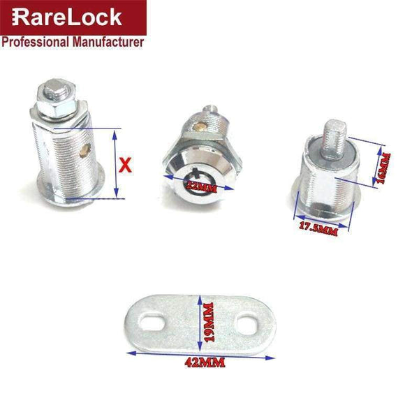 Planet Gates Keyed Alike X 16mm Rarelock MMS349 1pcs Tubular Cam Lock for Door Mailbox Cabinet Tool Box with2 Keys Keyed Alike DIY Furniture Hardware a