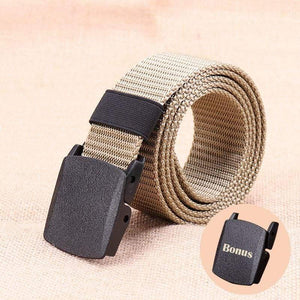 Tactical Belt Men Nylon Army Belts Adjustable Outdoor Travel Waist Belt Army Plastic Buckle Belt For Trousers 120cm 130cm