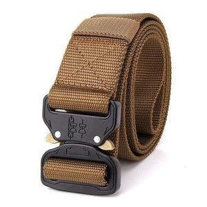 Planet Gates Khaki / 125cm Army Tactical Belt Molle Military SWAT Combat Belts Knock Off Emergency Survival Waist Tactical Gear