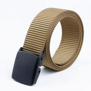 Planet Gates Khaki / 125cm Belt Male Tactical military Canvas Belt Outdoor Tactical Belt men's Military Nylon Belts Army