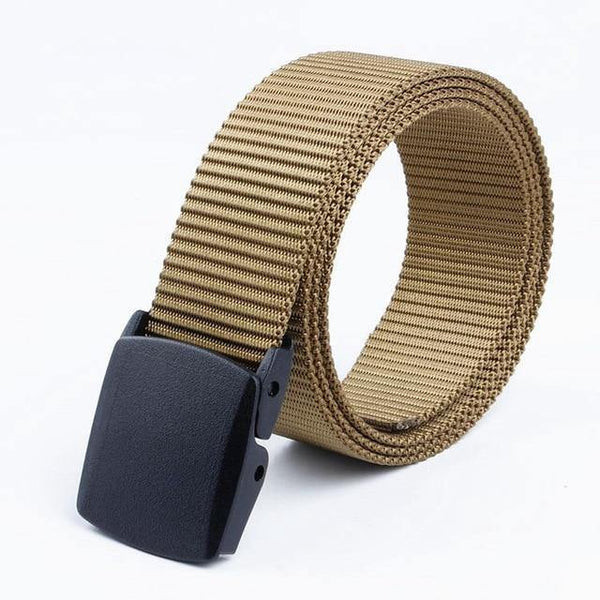 Planet Gates Khaki / 125cm Belt Male Tactical military Canvas Belt Outdoor Tactical Belt men's Military Nylon Belts Army