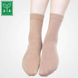Planet Gates Khaki / 1pair Women socks Autumn and winter plus velvet socks thickening sock winter thick thermal incarcerators sleeping female 268