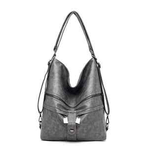 Leather Multifunction Women Bags Fashion Female Large Capacity School Bag Women Shoulder Bags