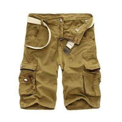Planet Gates khaki / 34 BSETHLRA 2018 New Shorts Men Summer Hot Sale Work Short Pants Camouflage Military Brand Clothing Fashion Mens Cargo Shorts 29-40
