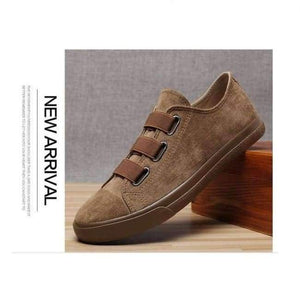 Planet Gates Khaki / 39 Leisure Brand Fashion Casual Men's Vulcanized Shoes Cool Punk Printed Slip-On Canvas Shoes For Male Comfort Flats Zapatos Hombre