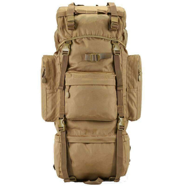 Planet Gates Khaki / 50 - 70L 70L Big Capacity Outdoor Sports Bag Military Tactical Backpack Hiking Camping Waterproof Wear-resisting Nylon Rucksack