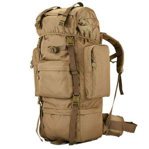 Planet Gates Khaki / 50 - 70L 70L Big Capacity Outdoor Sports Bag Military Tactical Backpack Hiking Camping Waterproof Wear-resisting Nylon Rucksack
