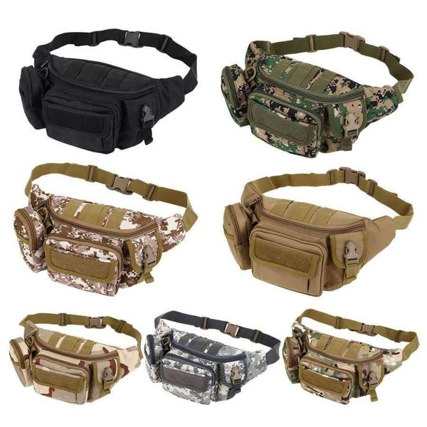 Planet Gates Khaki Bag Waterproof Waist Fanny Pack Hiking Fishing Sports Hunting Waist Bags Camping Sport Bag Belt Camping Equipment