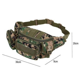 Planet Gates Khaki Bag Waterproof Waist Fanny Pack Hiking Fishing Sports Hunting Waist Bags Camping Sport Bag Belt Camping Equipment