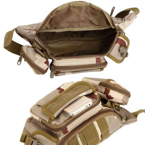 Planet Gates Khaki Bag Waterproof Waist Fanny Pack Hiking Fishing Sports Hunting Waist Bags Camping Sport Bag Belt Camping Equipment
