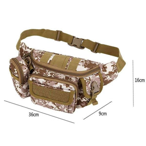 Planet Gates Khaki Bag Waterproof Waist Fanny Pack Hiking Fishing Sports Hunting Waist Bags Camping Sport Bag Belt Camping Equipment