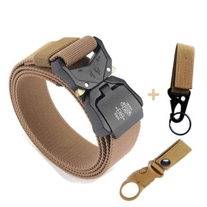 Jeans Belt For Men Aluminum Alloy Pluggable Buckle Training Tactical Belts Comfortable High Quality Male Belt Hunting