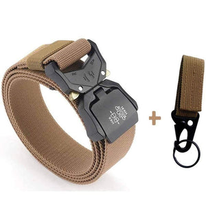 Jeans Belt For Men Aluminum Alloy Pluggable Buckle Training Tactical Belts Comfortable High Quality Male Belt Hunting