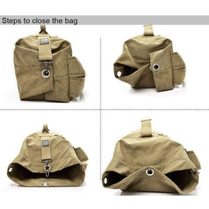 Planet Gates Khaki Big Outdoor Bacpkack Luggage Travel Large Army Bucket Bag Multifunctional Military Canvas Backpacks Sports Shoulder Bags XA188WA