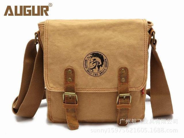 Planet Gates khaki Canvas bag high quality men messenger bags fashion shoulder bags brand men bag