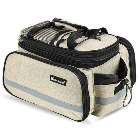 Planet Gates Khaki / China Bicycle Bags Large Capacity Waterproof Cycling Camel Bag Mountain Bike Saddle Trunk Bags Luggage Carrier Bike Bag