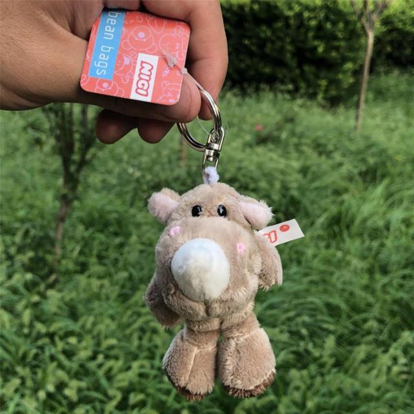 Planet Gates Khaki / China Cute Cartoon Bear Elephant Raccoon Monkey Animal Plush Toy Keychain Backpack Bag Keychain Shark Dinosaur Lion Omelette Cute Gift