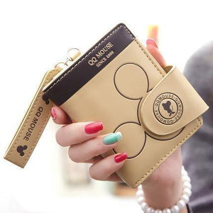 Planet Gates Khaki Fashion PU Leather Women Wallet Design Purse Zipper Hasp Women Wallet for Credit Cards Coin Pocket carteras mujer