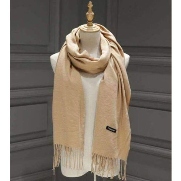 Planet Gates khaki Female Male Canada Wool Cashmere Scarf Pashmina Tassels Women Wrap Warm Luxury Brand Scarf Unisex Men SCARF