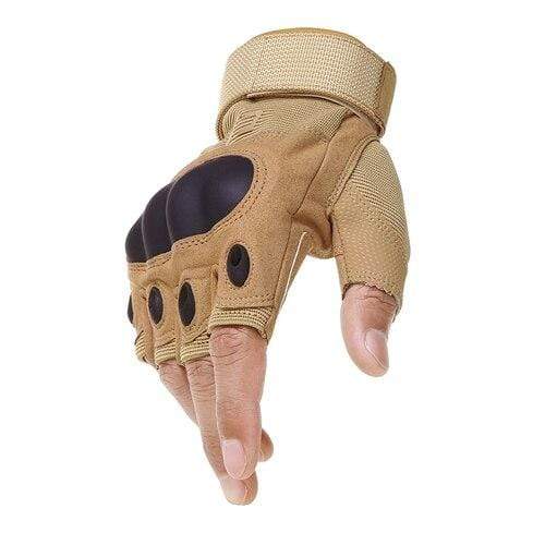 Planet Gates Khaki / L Outdoor Tactical Gloves Airsoft Sport Gloves Half Finger Type Military Men Combat Gloves Shooting Hunting Gloves