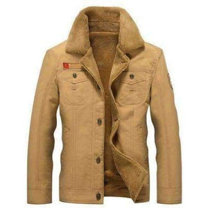 Planet Gates Khaki / M DIMUSI Winter Bomber Jacket Men Air Force Pilot MA1 Jacket Warm Male fur collar Army Jacket tactical Mens Jacket Size 5XL,PA061
